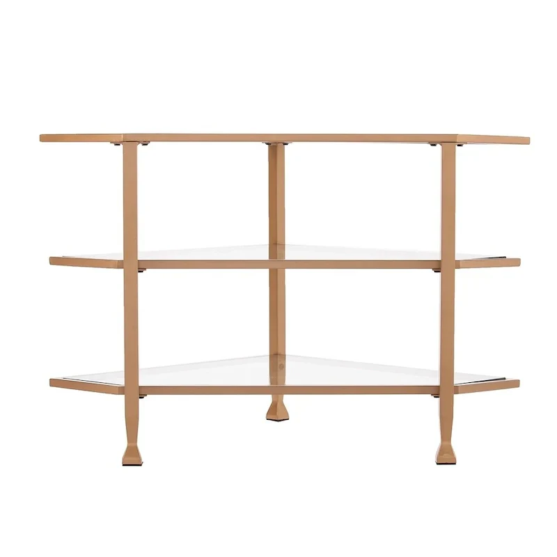 SEI Furniture Jensen Metal Corner TV Stand for Screens up to 33.25 inches