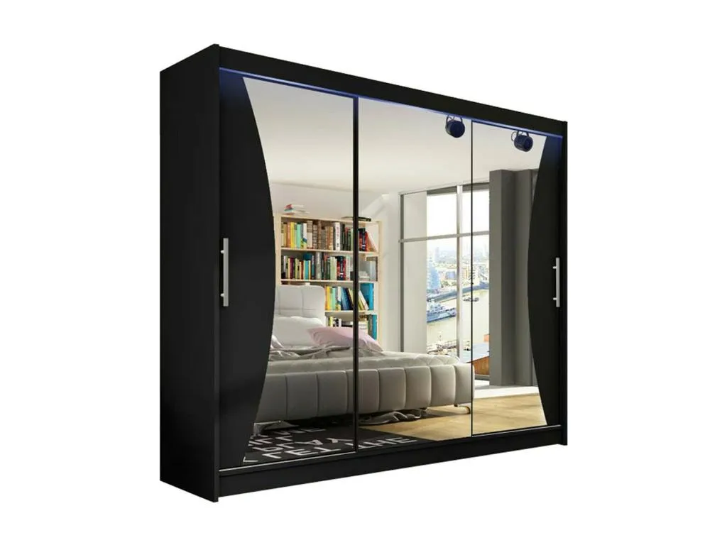 Armario Decopractico 120 Negro 215x250x58cm Puertas de armario - Correderas SYOJ92911