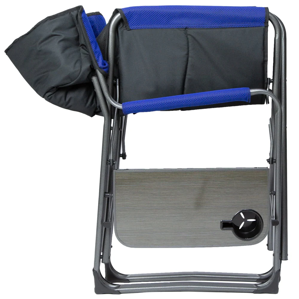 Ozark Trail Camping Director Chair XXL, Blue, Adult, 10lbs - Image 5