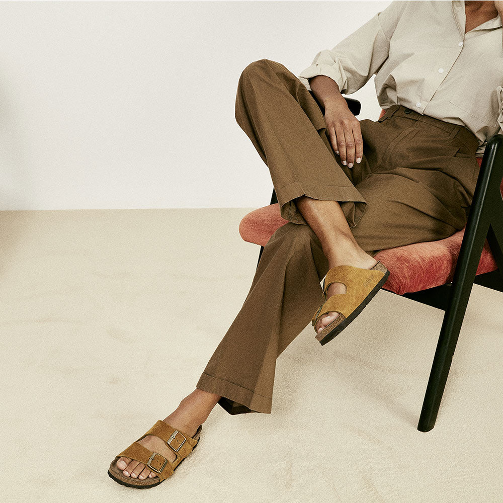 Birkenstock - Sandales Lit de pied souple Arizona - Marron