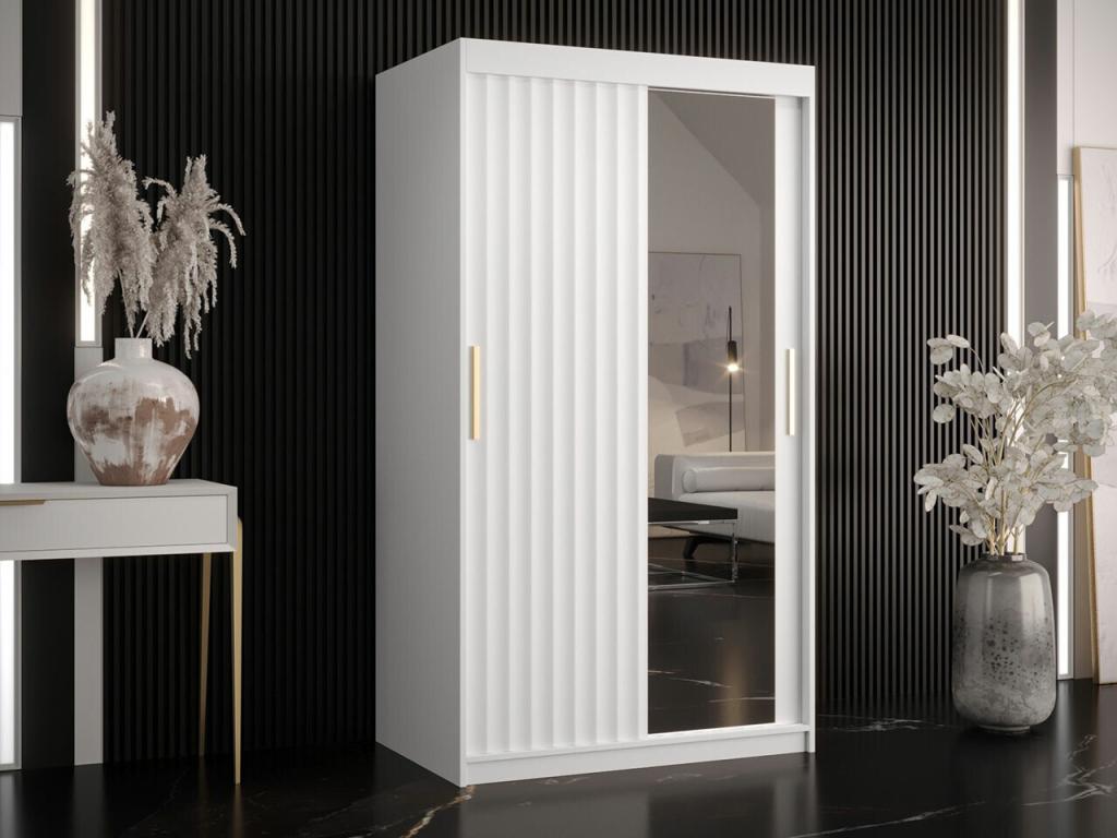 Armario Nestleano 337 - Blanco - 200x100x62cm - Puertas de armario Correderas