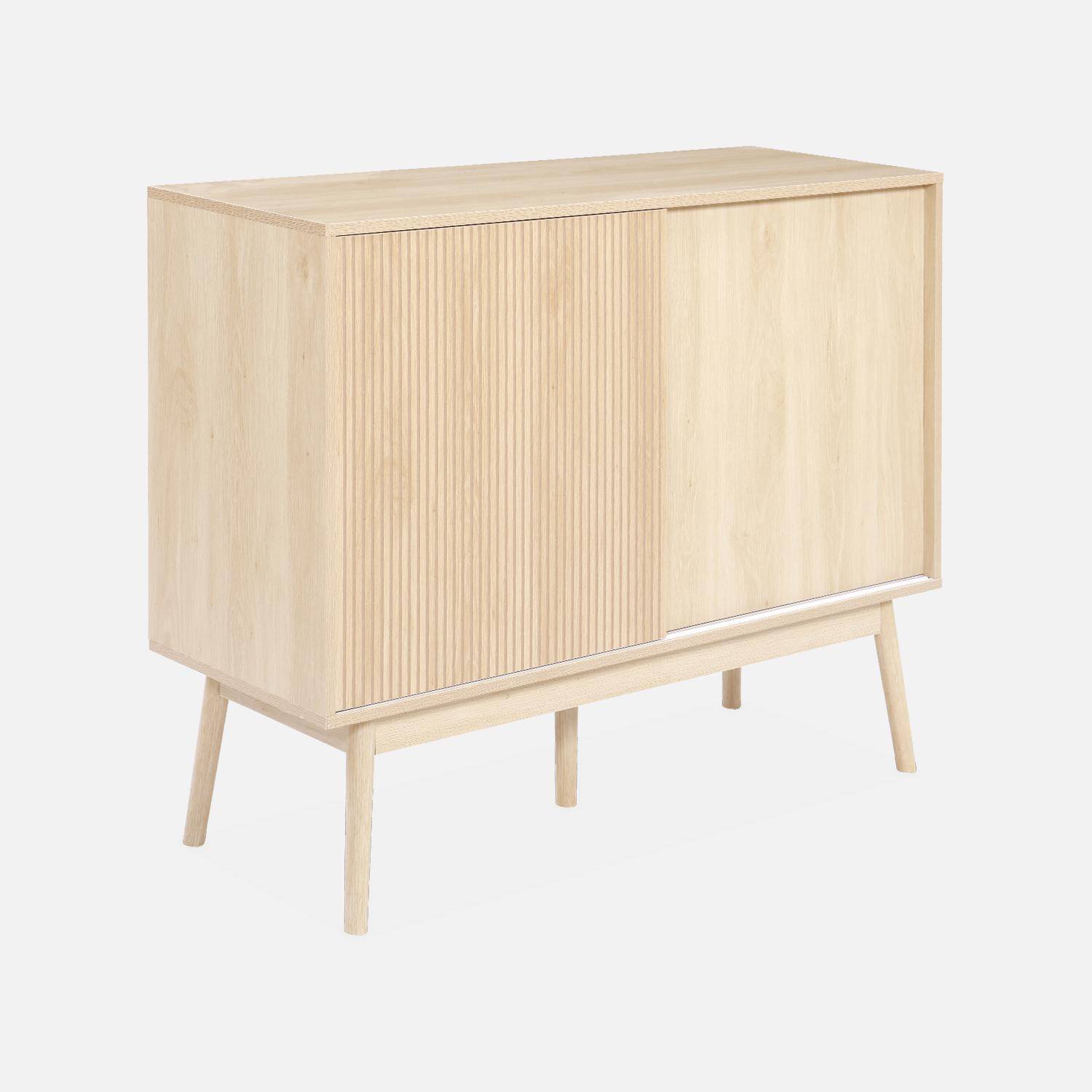 Linear - Aparador de efecto madera, 115cm