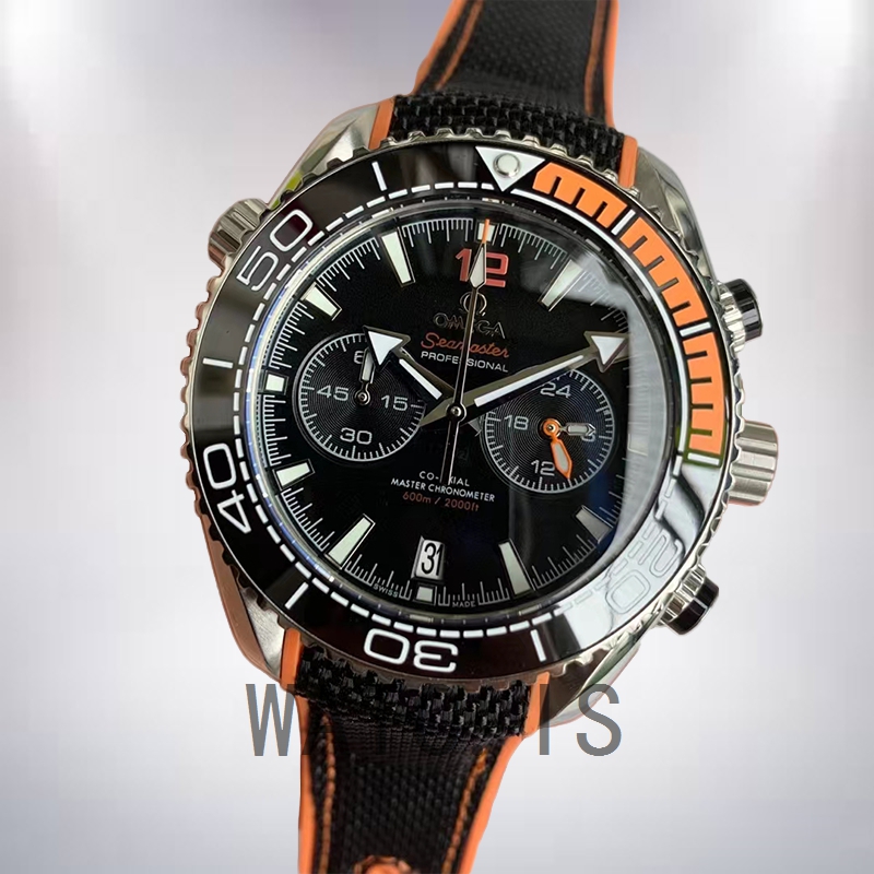 Omega Seamaster Men 215.32.46.51.01.001 44mm Black Dial Silver-tone