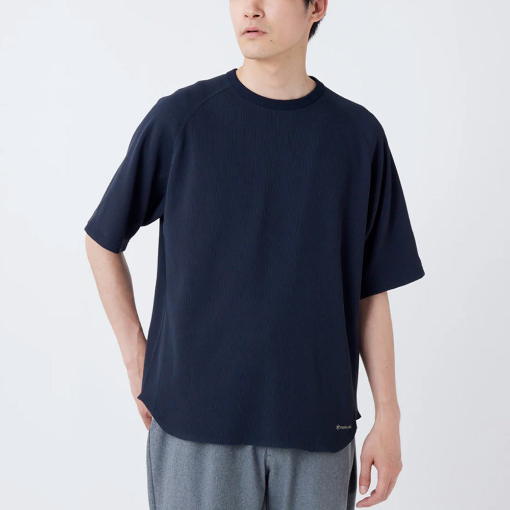 Snow Peak - T-Shirt Dry Waffle - Marine Foncé