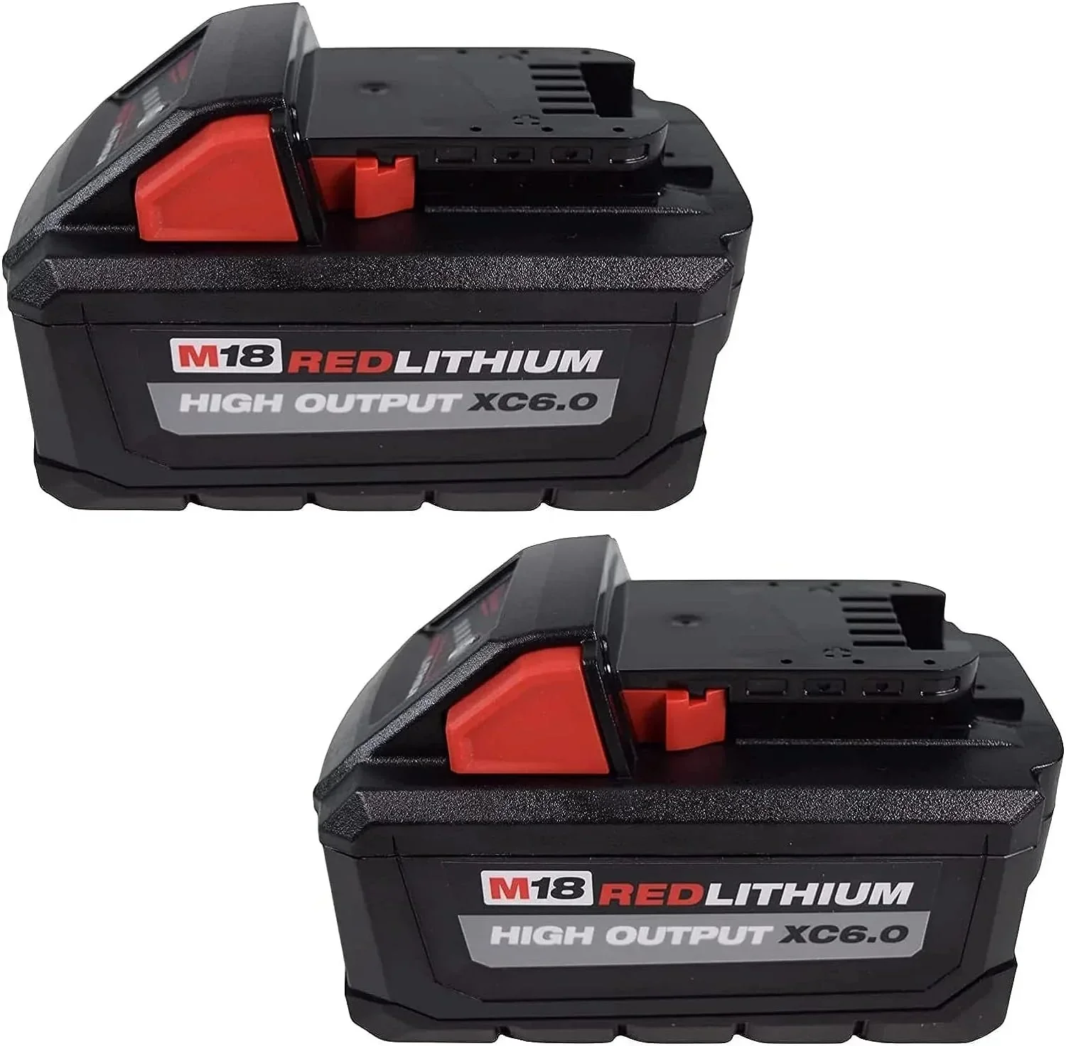 Milwaukee M18 Redlithium High Output XC 6 Ah Lithium-Ion Battery 2-Pack - 48-11-1862 Milwaukee M18 Redlithium High Output XC 6 Ah Lithium-Ion Battery 2-Pack - 48-11-1862