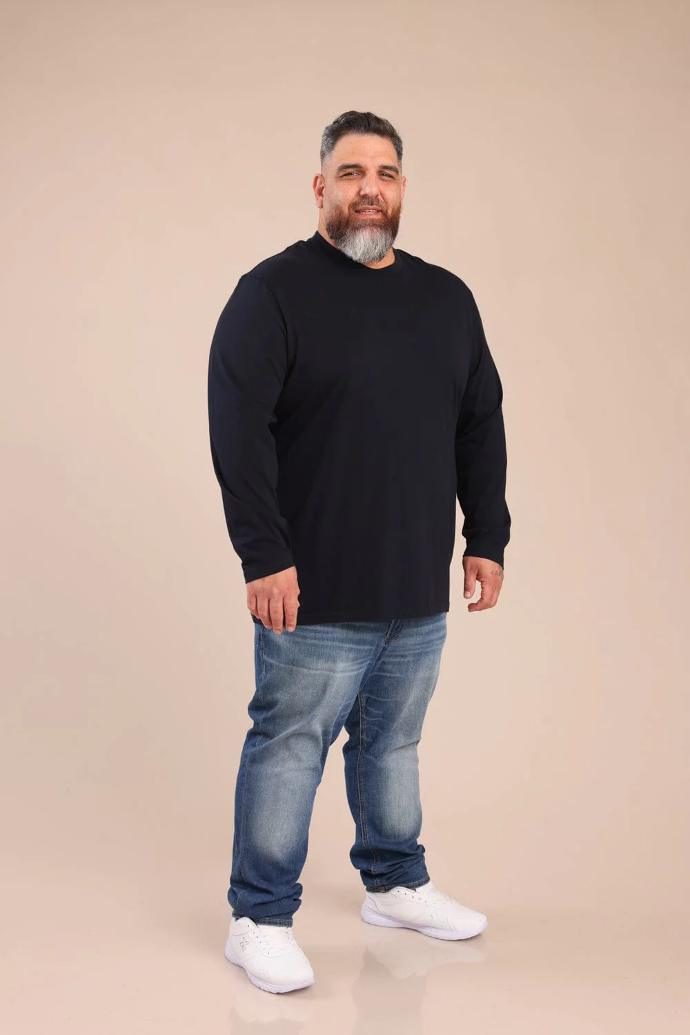 חולצת בייסיק צווארון עגול | PLUS SIZE