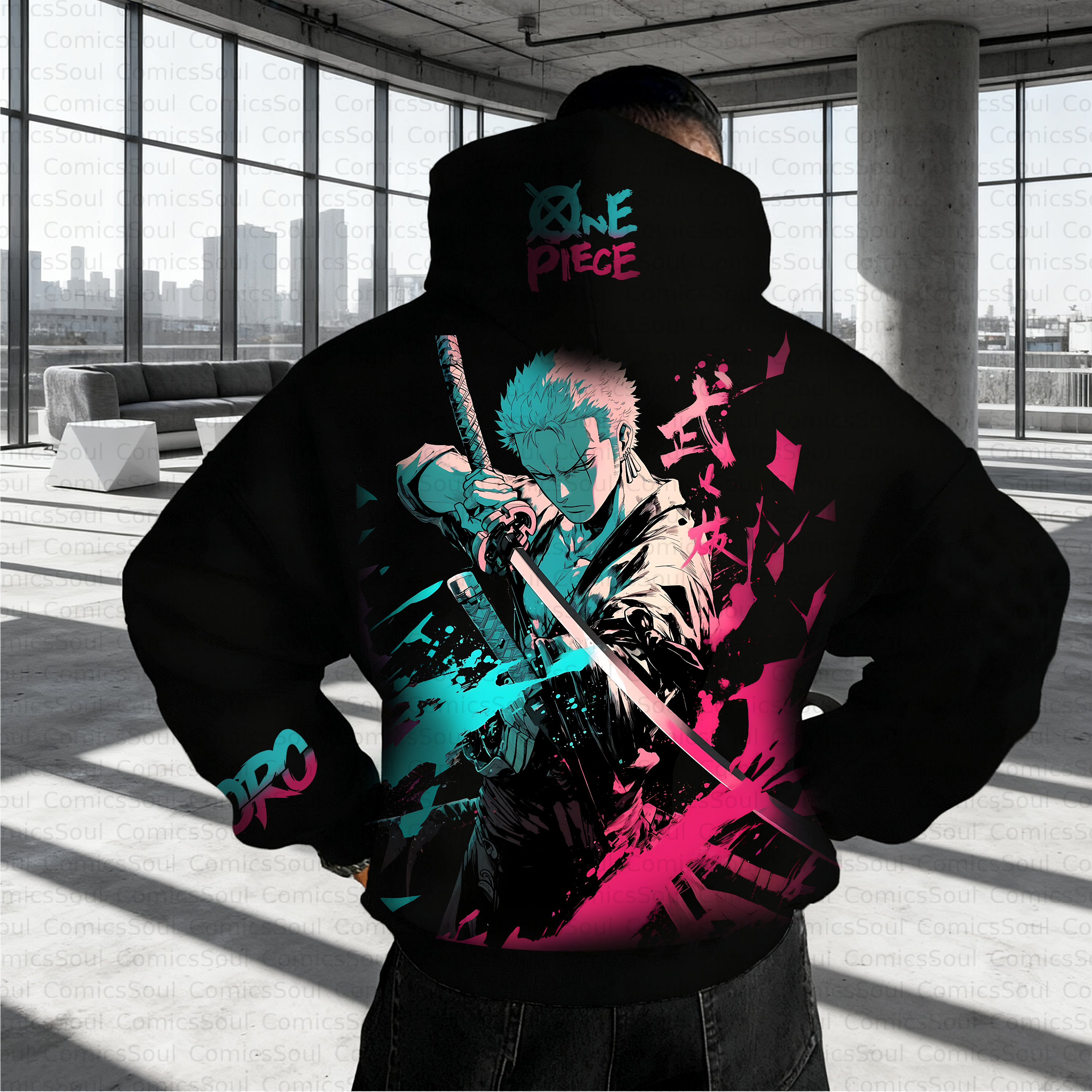 Unisex Anime Inspired Vintage Plush Hoodie