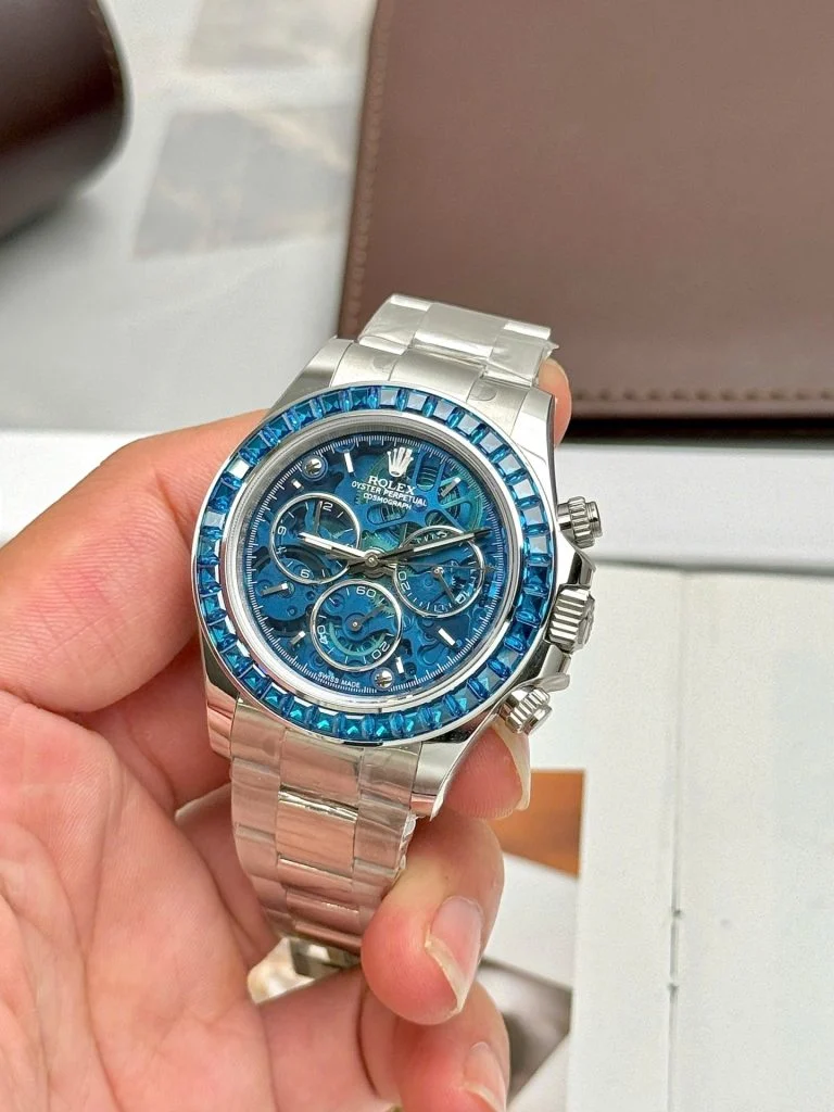 Replica Rolex Cosmograph Daytona Arolla Challenge Blue Dial 40mm