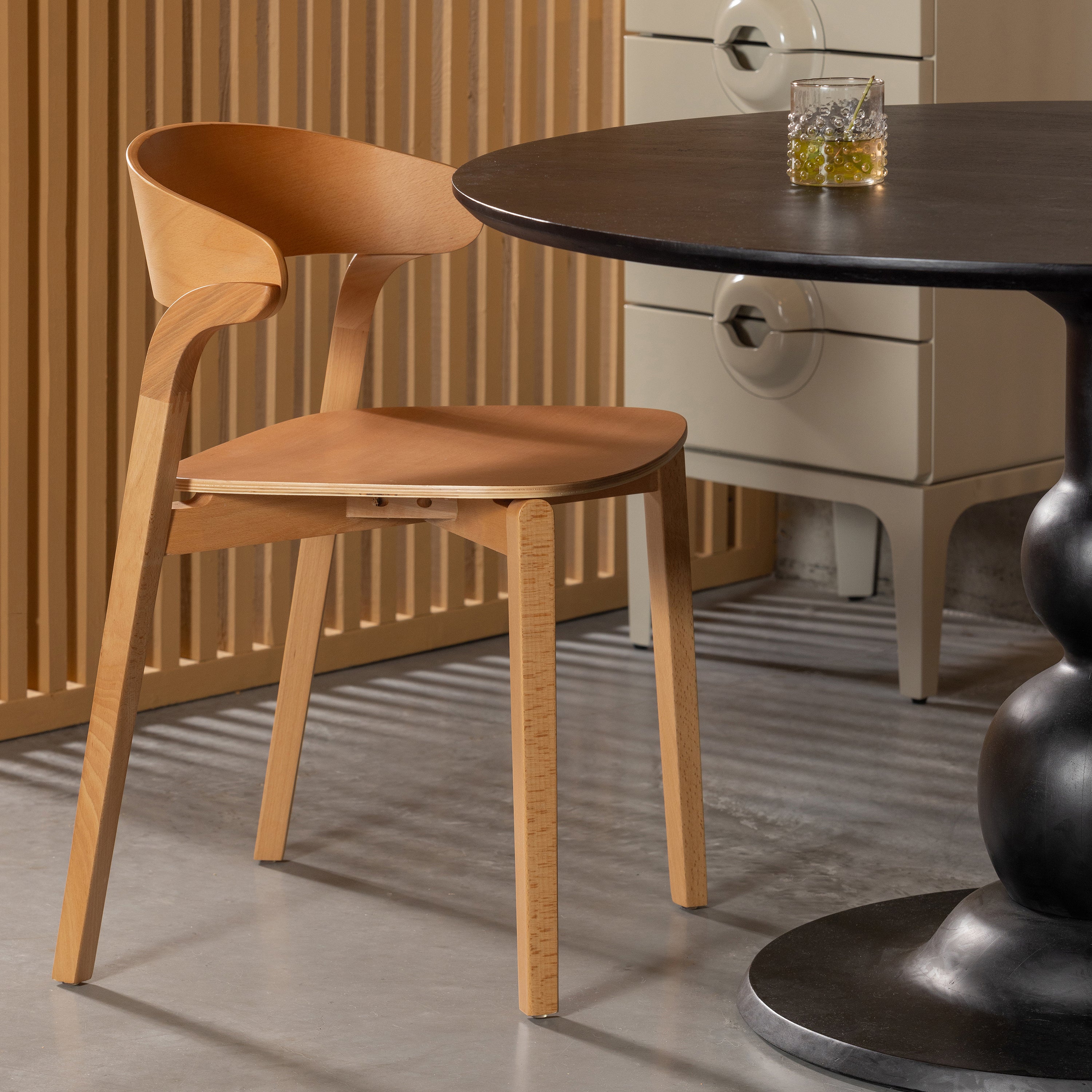 WOOOD Cras Eetkamerstoel - Naturel