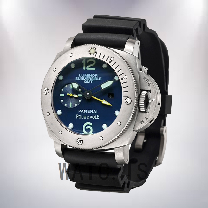Panerai Luminor Submersible GMT PAM00719 47mm Men's Blue Dial