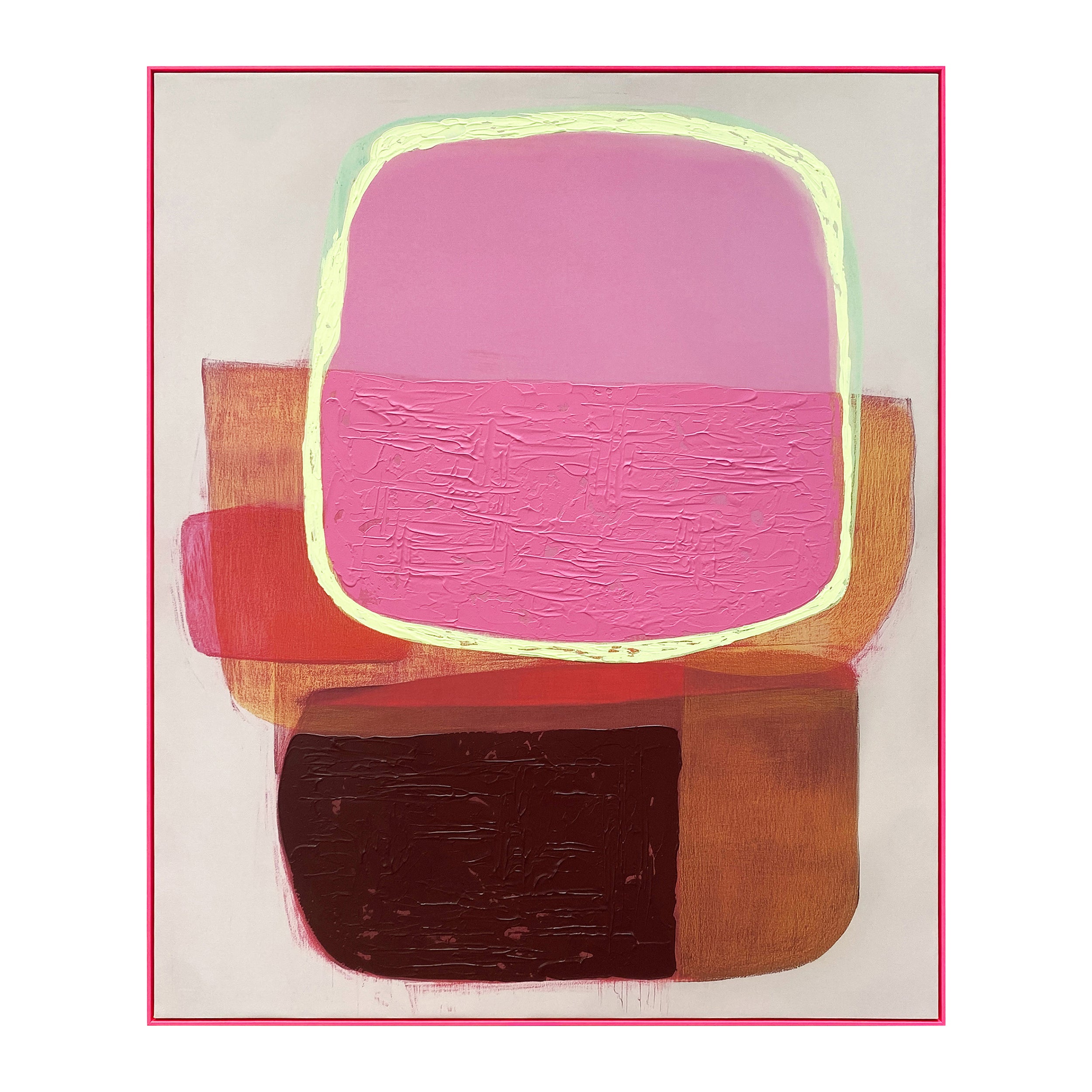 Blokker Luminous Pop Schilderij 100 x 120 cm - Neon Roze