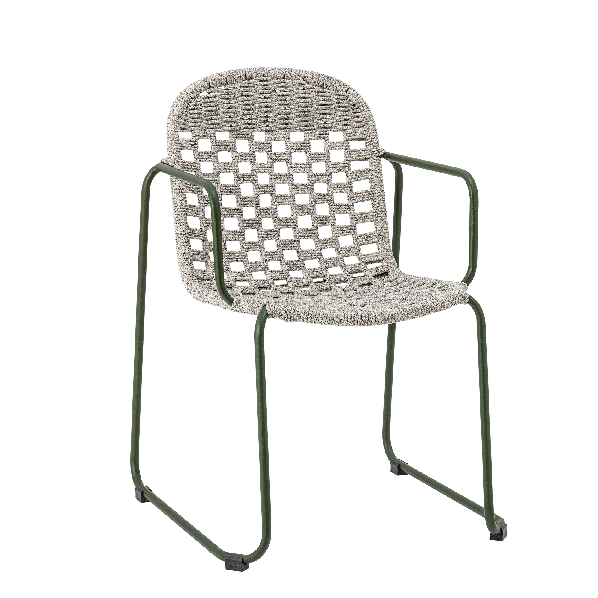 CALANA DINING CHAIR, GREEN, METAL