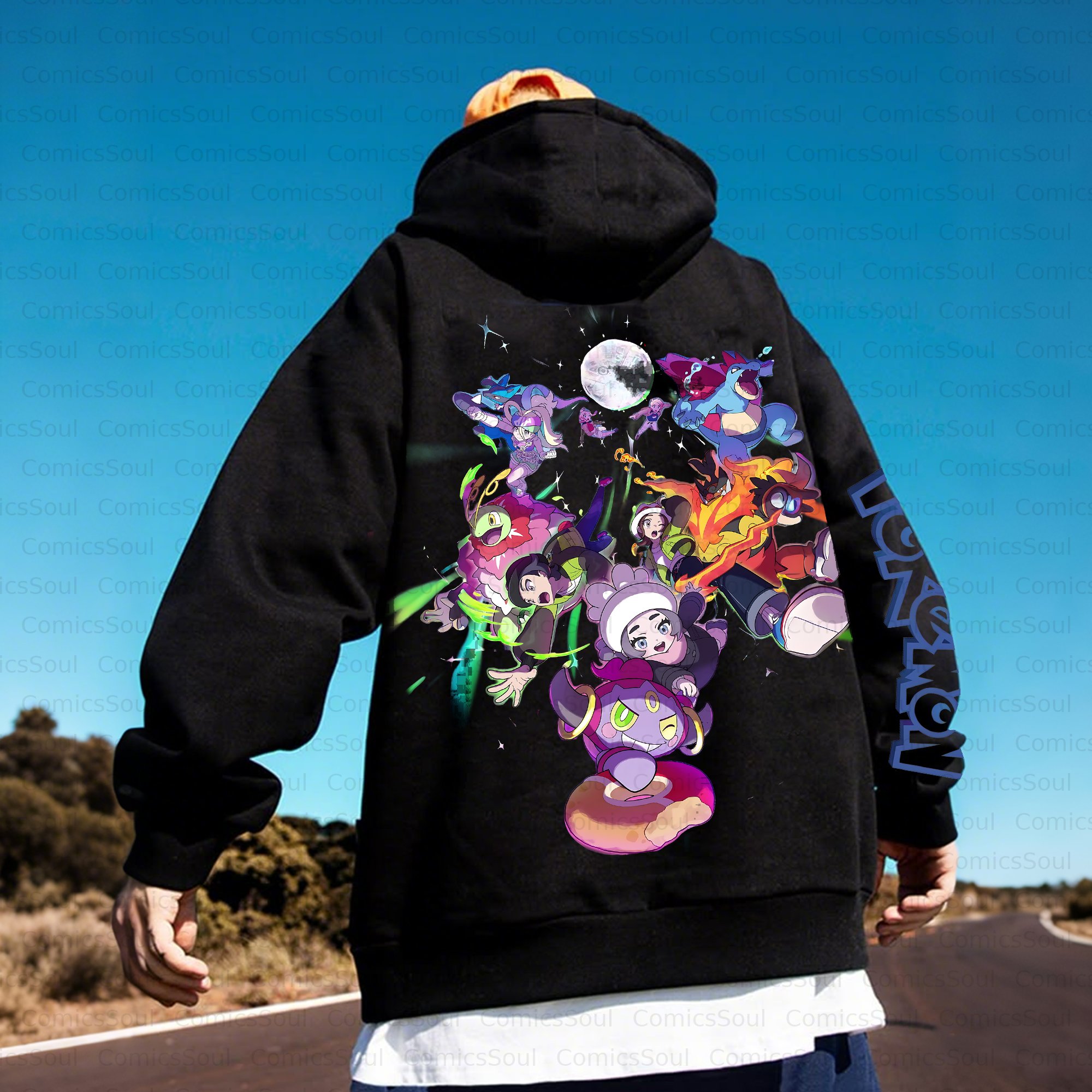 Unisex Anime Inspired Vintage Plush Hoodie