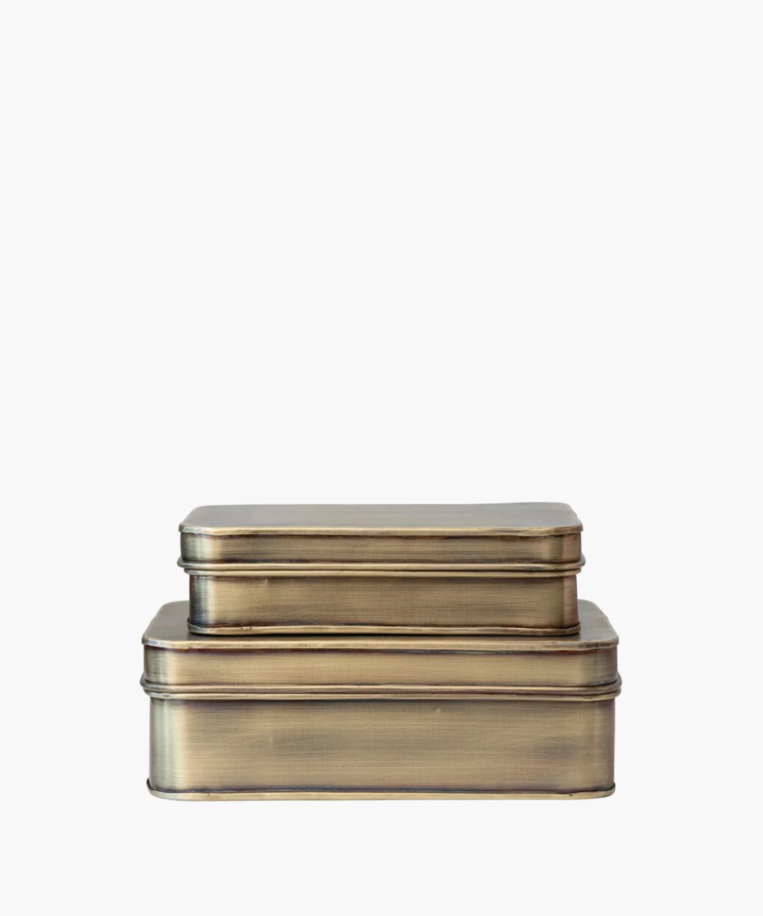 Antique Brass Boxes, 2 Sizes