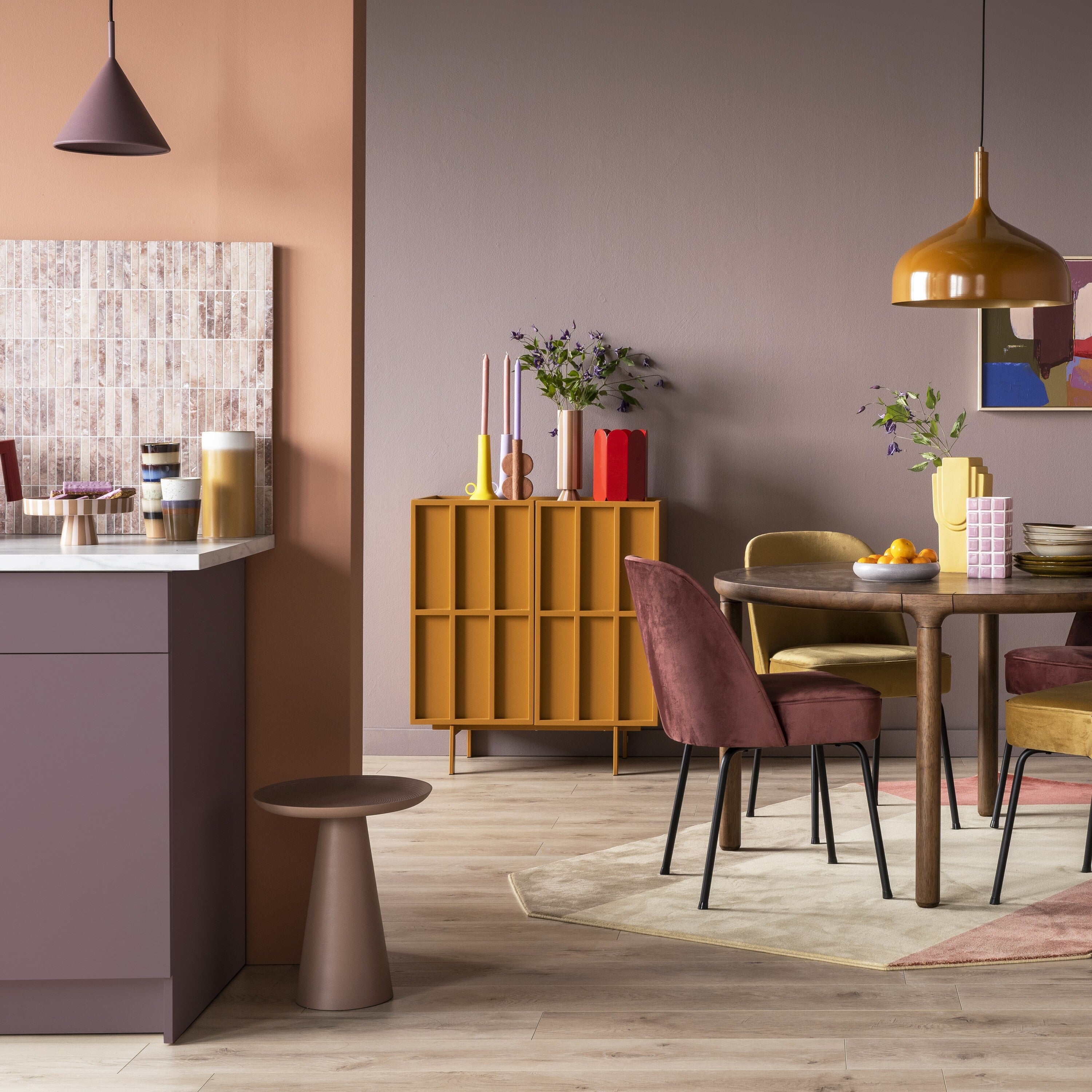 HKliving Cupboard Opbergkast - Ginger Orange