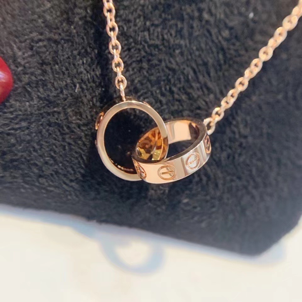 Cartier Smooth Surface LOVE Pendant Necklace in Rose Gold - Original Replica Club