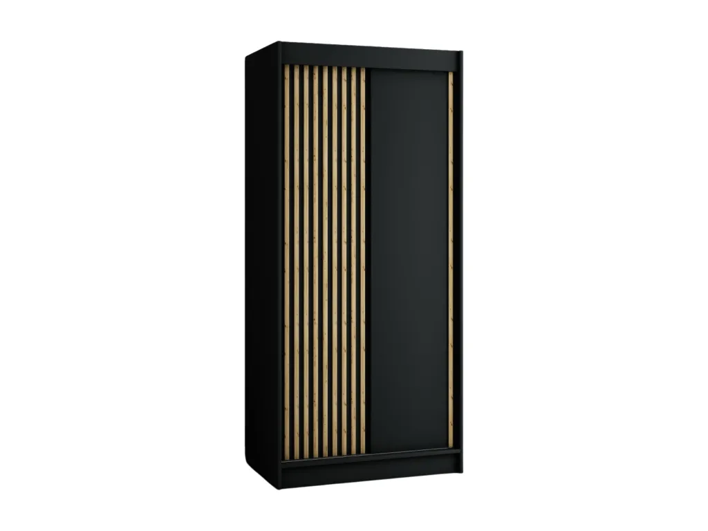 ARMARIO Patriciabaezcasa DE PUERTAS CORREDERAS 200/100/62 2 puertas (negro/negro/artisan)