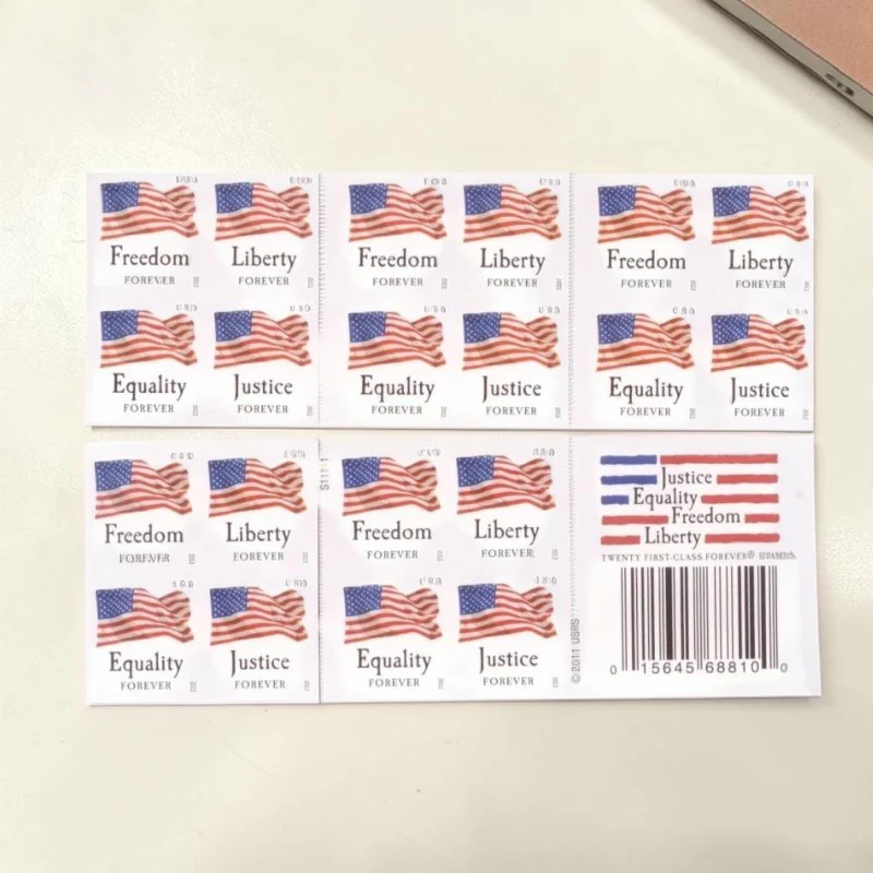 2012 US Flag First Class -Forever Postage Stamps Letters and Packages(100 Stamps 5 Books)