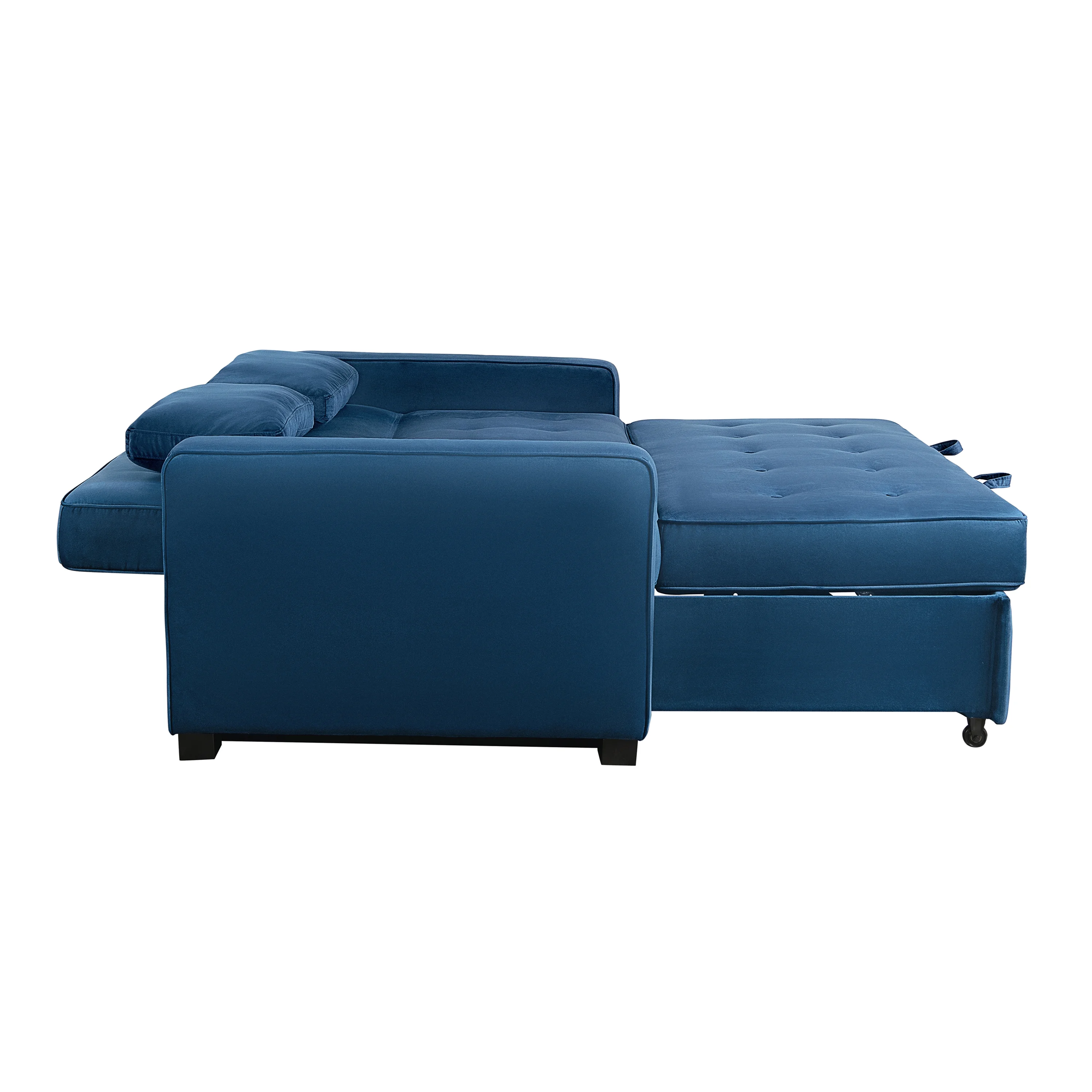 Serta Dream Convertibles Monroe Modern Polyester Convertible Queen Sofa Bed with Pillows Grey - Image 46