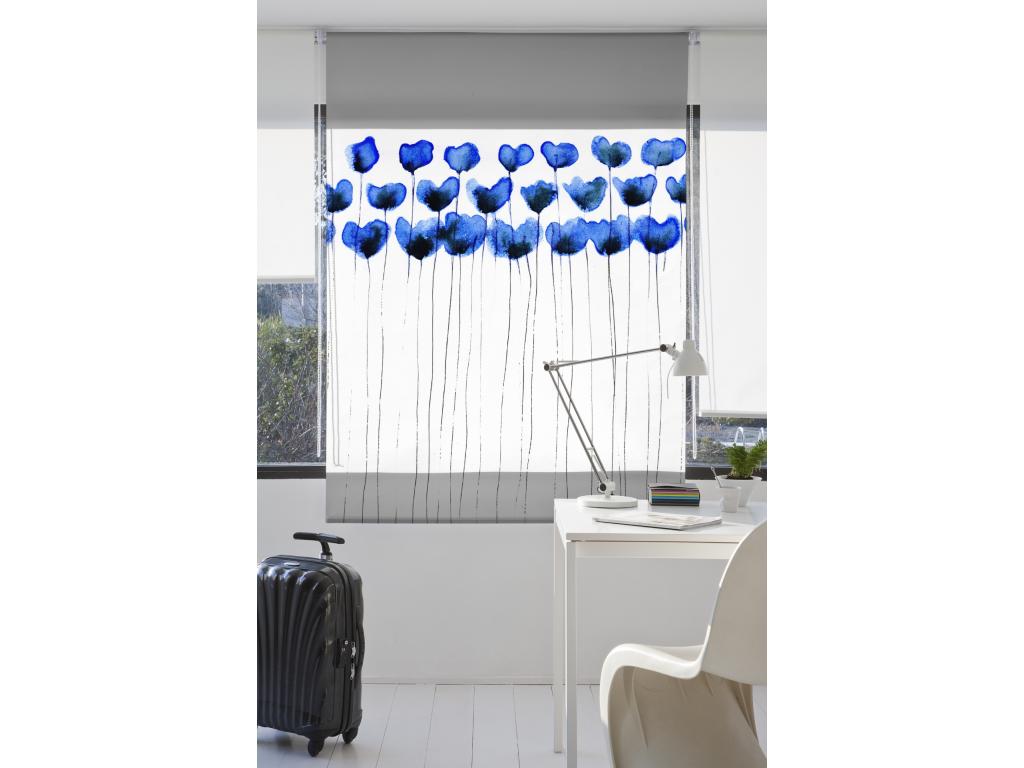 Mubdelu | Estores Personalizados FLORES y PLANTAS | 150 x 180 cm (Ancho por Alto) Tamaño de Tela 147 x 175 cm | Modelo F-3134 Color Unico