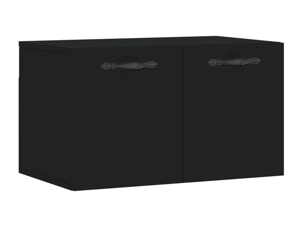 Armario de pared Lluesmamuebles de ingeniería negro 60x36.5x35 cm