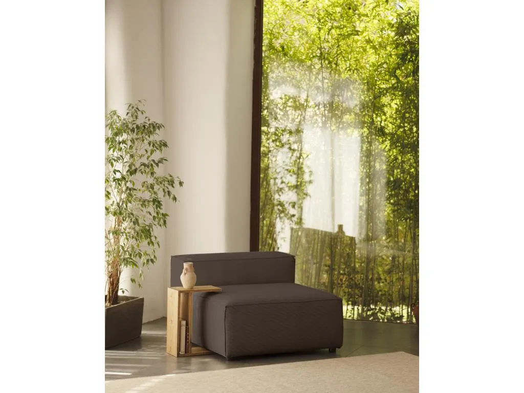 Sillón de pana color gris oscuro 130x110cm