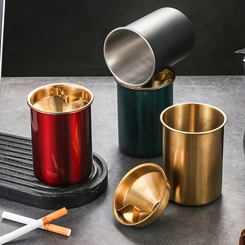 1pc Creative Ashtray Stainless Steel Home