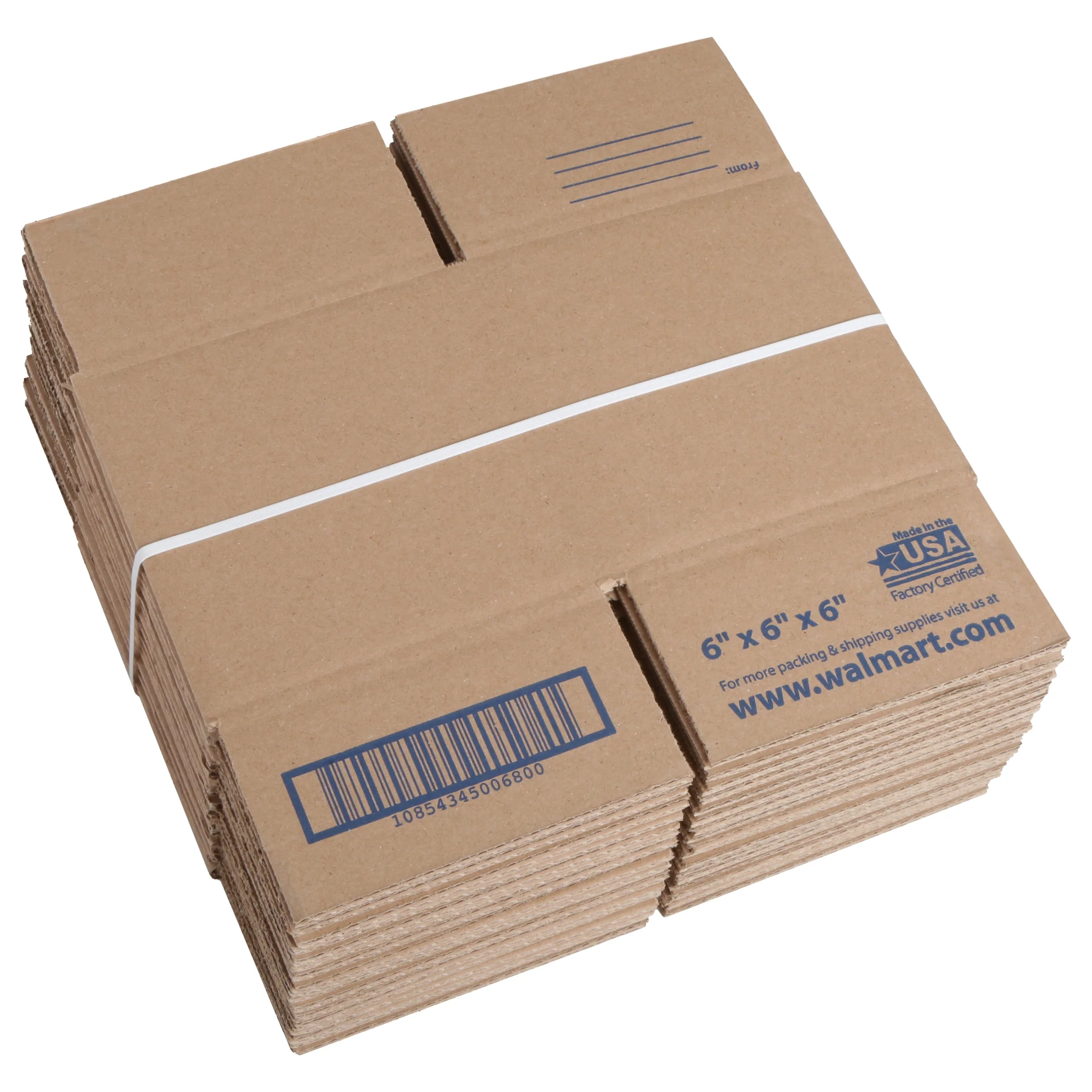 (10 pack) Pen+Gear Recycled Shipping Boxes, 6 in. L x 6 in. W x 6 in. H, 30-Count - image 6