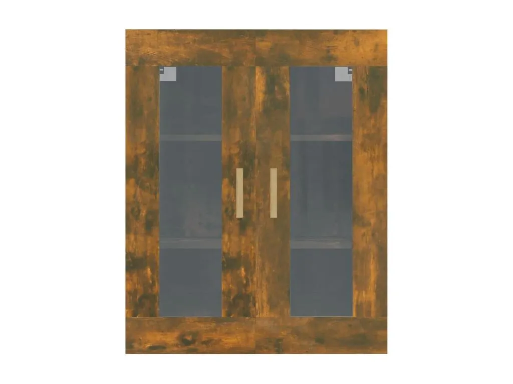 Armario colgante de pared Kavehomedeco ahumado 69.5x34x90 cm 99723ZNCR