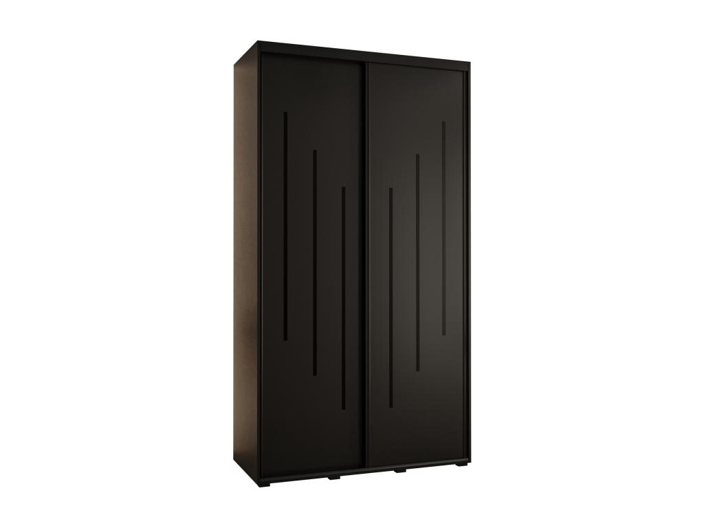 ARMARIO Nestleano 8 DE PUERTAS CORREDERAS 235 - 2/140/60 2 puertas Negro/Negro/Negro