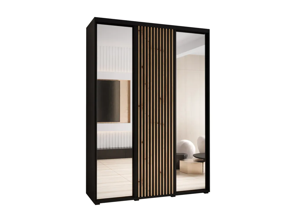 ARMARIO Decoesp 2 DE PUERTAS CORREDERAS 235.2/170/60 3 puertas (negro/negro) EJIH30626