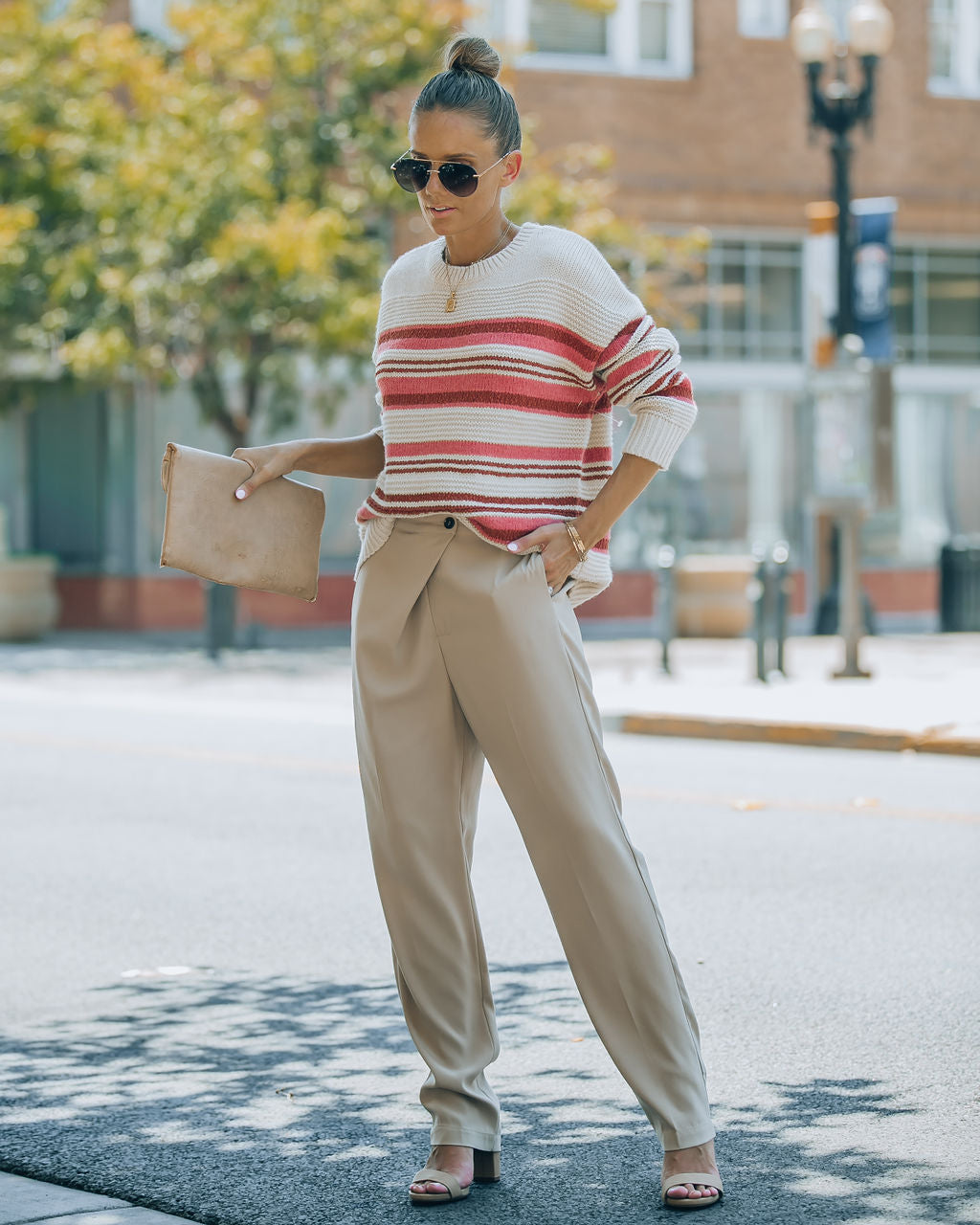 Stanford Striped Knit Pullover Sweater - FINAL SALE - Se7enfashion