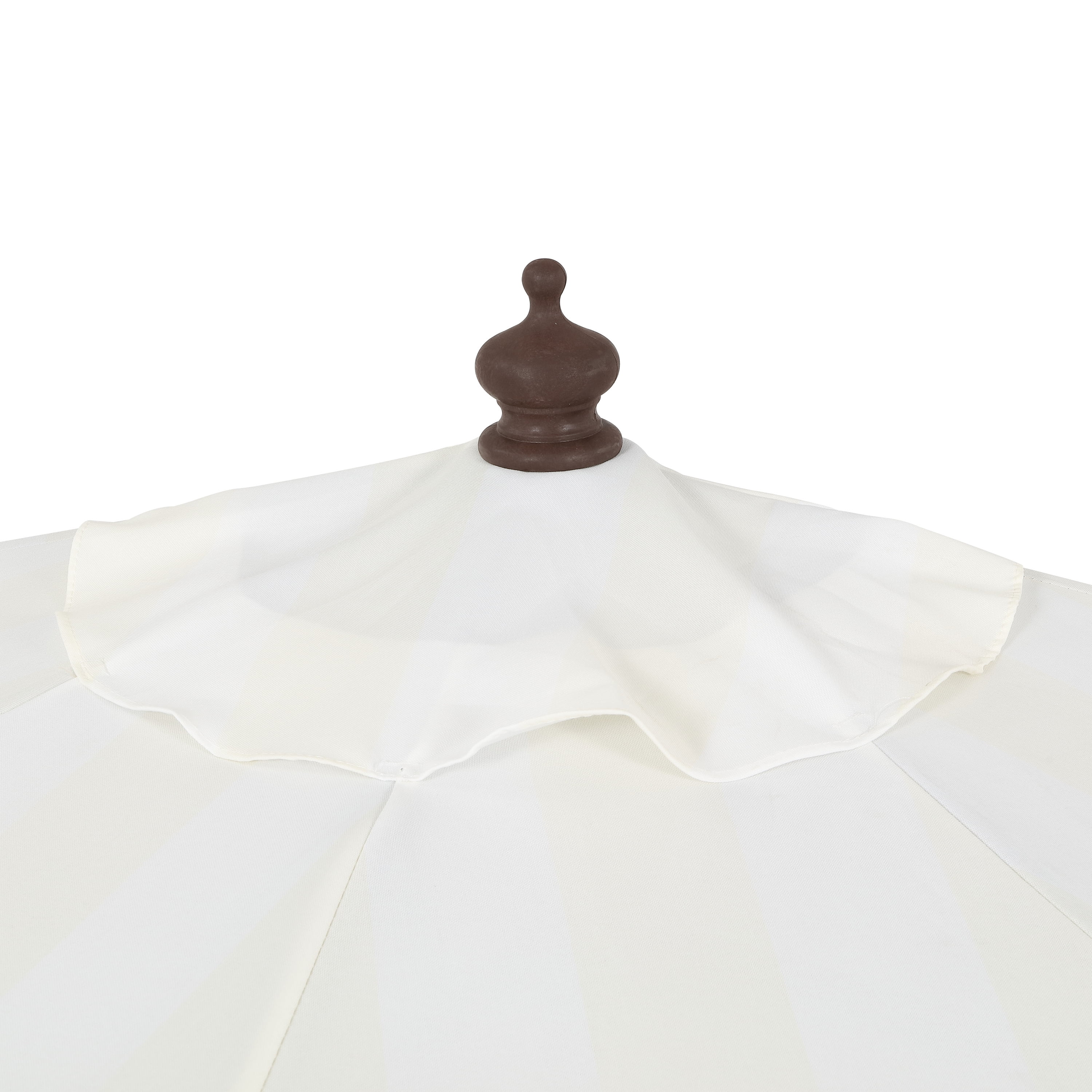 JONATHAN Y Beverly 9 ft. Half Market Patio Umbrella, Designer Classic Scalloped Fringe with Crank, Tilt Button and UV Protection, Blue/White/Cream, Dark Brown Pole - Image 53