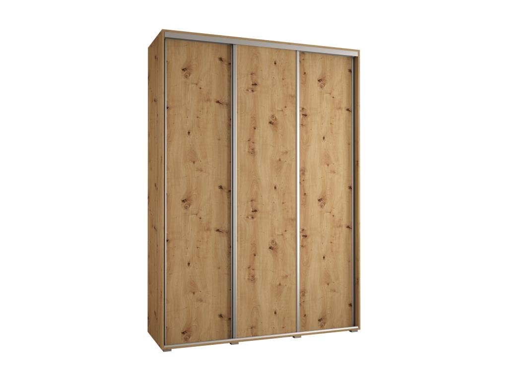ARMARIO Hogarve 1 DE PUERTAS CORREDERAS 235.2/170/45 3 puertas (Artisan/Artisan/Plata) tjeh26950