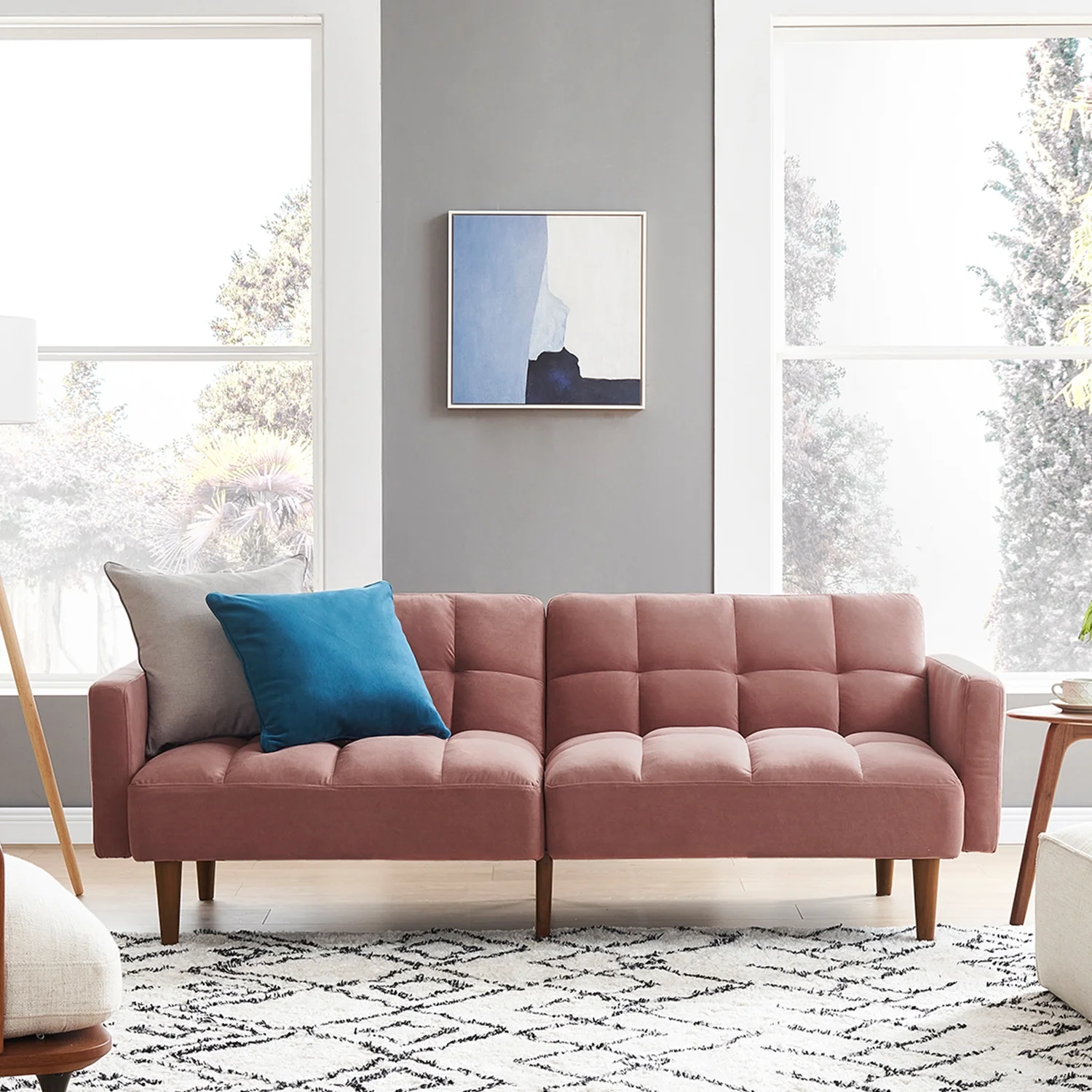 Mopio Aaron Futon Sofa Bed Old Rosa - Image 2