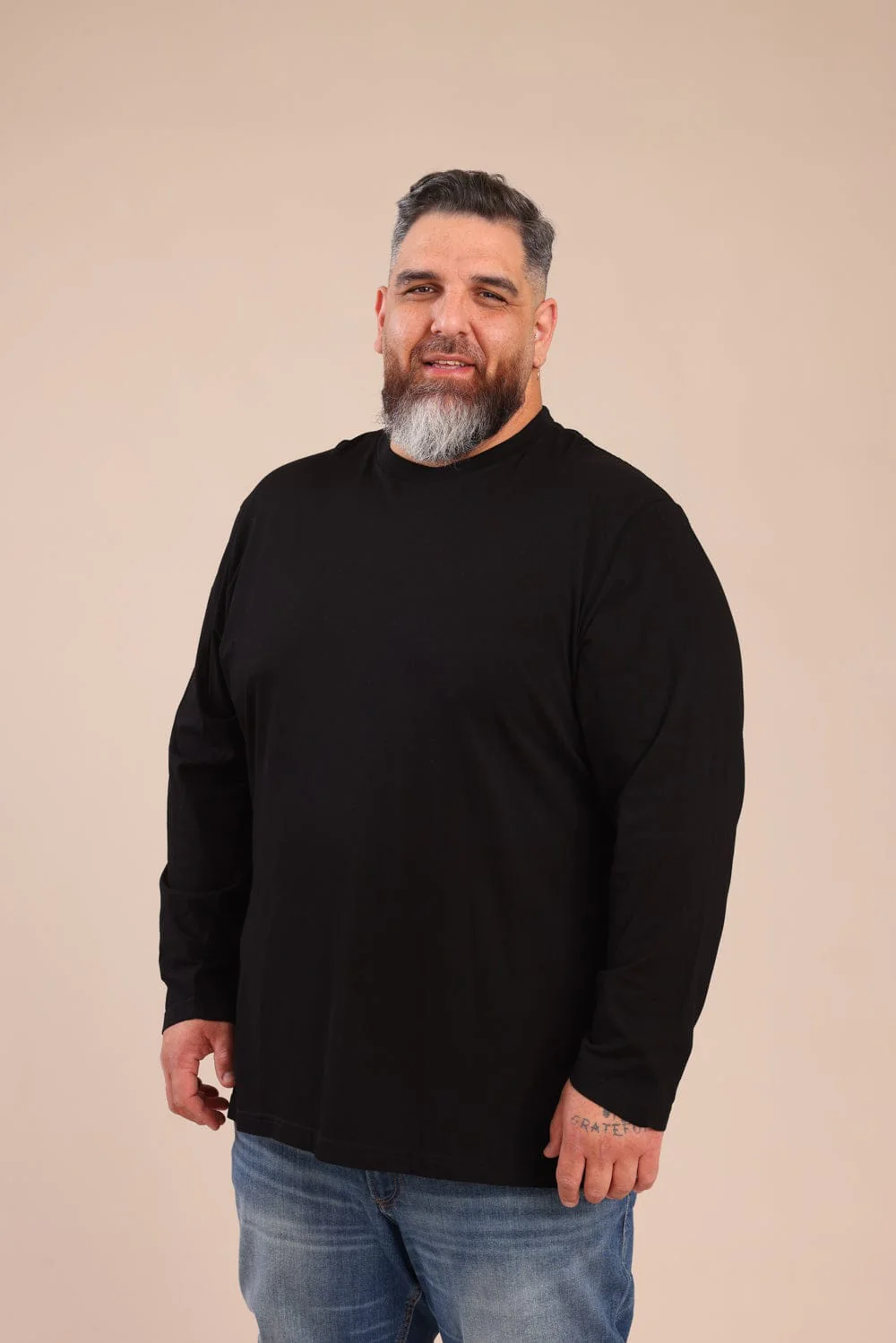 חולצת בייסיק צווארון עגול | PLUS SIZE