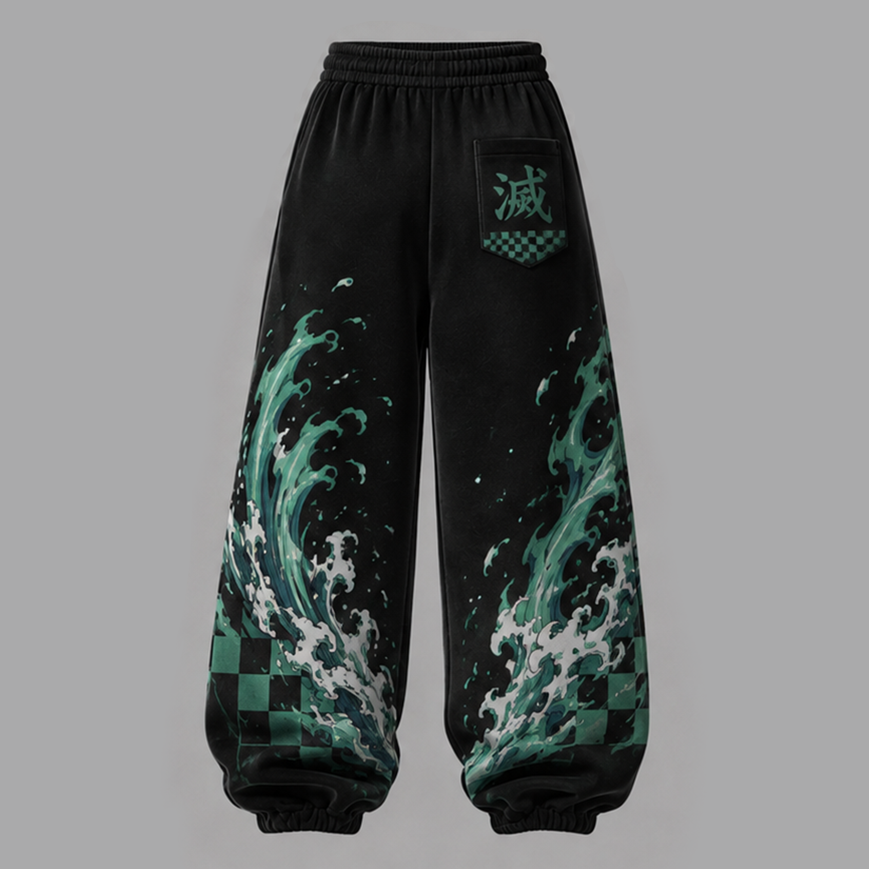 Demon Slayer Cropped Long Sleeve Hoodie & High Waist Jogger Pants Two Piece TeeThreads Sustain the Scene with Custom Apparel