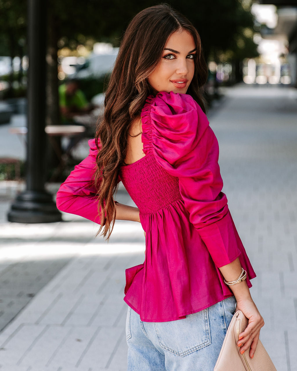 Your Royal Flyness Sweetheart Puff Sleeve Top - Berry - FINAL SALE - Se7enfashion