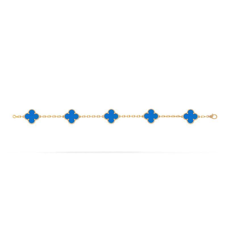 Replicate Vintage Alhambra bracelet, 5 motifs(1:1 replica) - Original Replica Club