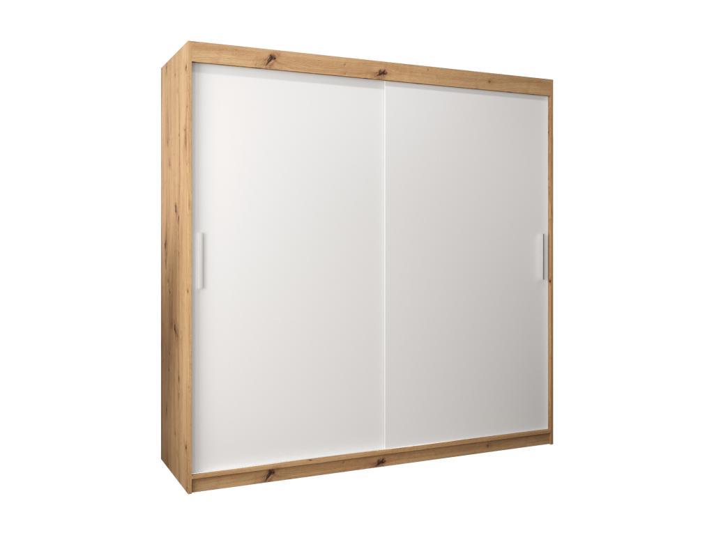 Armario Sancaldeco de puertas correderas 200/200/62 2 puertas (artisan/blanco) 04939VNBP