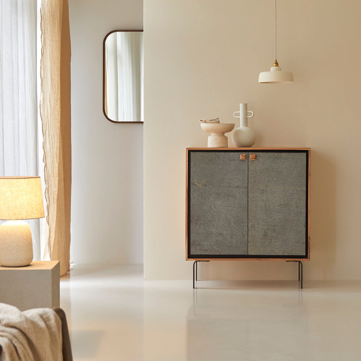 Tikamoon - Temis - Dressoir bar van acacia 90 cm
