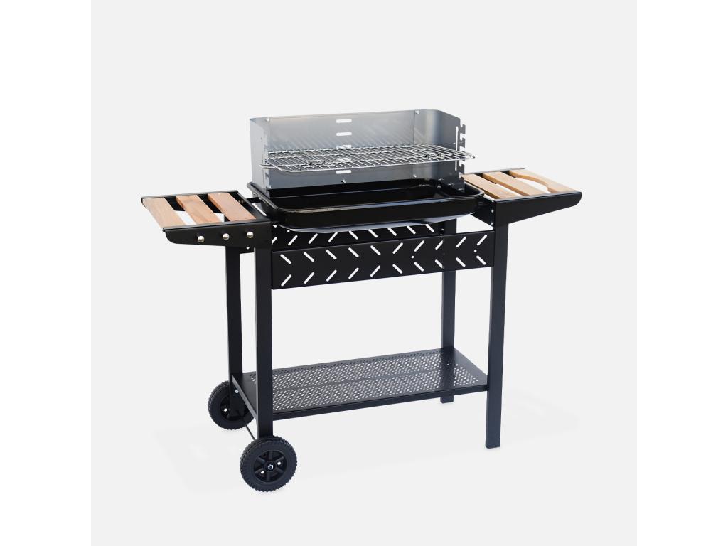 Barbacoa de carbón negro