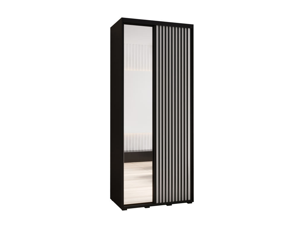ARMARIO Cozetiq 2 DE PUERTAS CORREDERAS 235 - 2/110/45 2 puertas negro/blanco