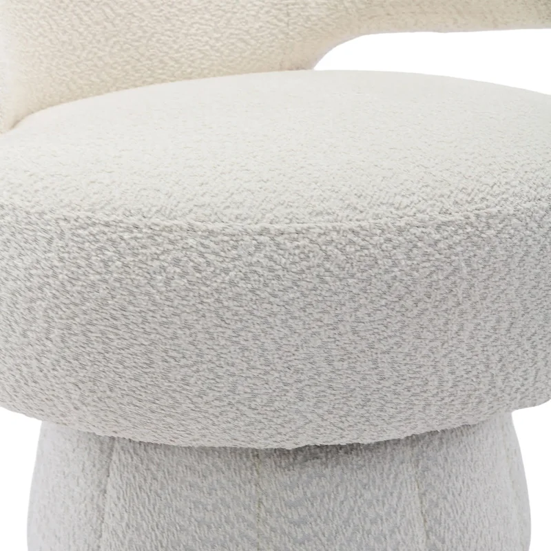 360-Degree Swivel Cuddle Barrel Accent Chairs with Plush Upholstery