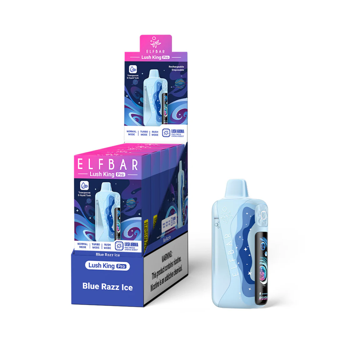 ELFBAR Lush King Pro ladattava kertakäyttöinen sähkötupakka (kaikki maut)