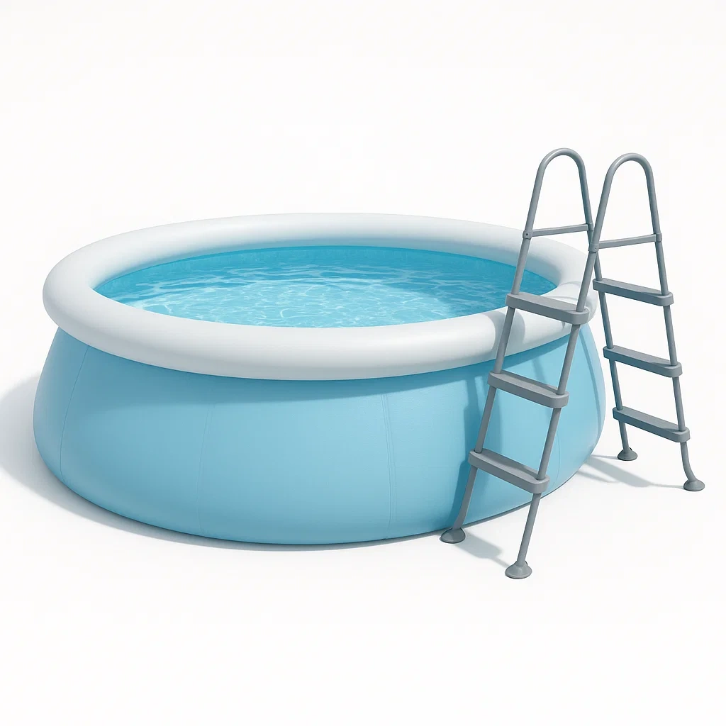Piscina desmontable redonda con depuradora azul/blanco 280x76 cm ITlDljphk8Zf