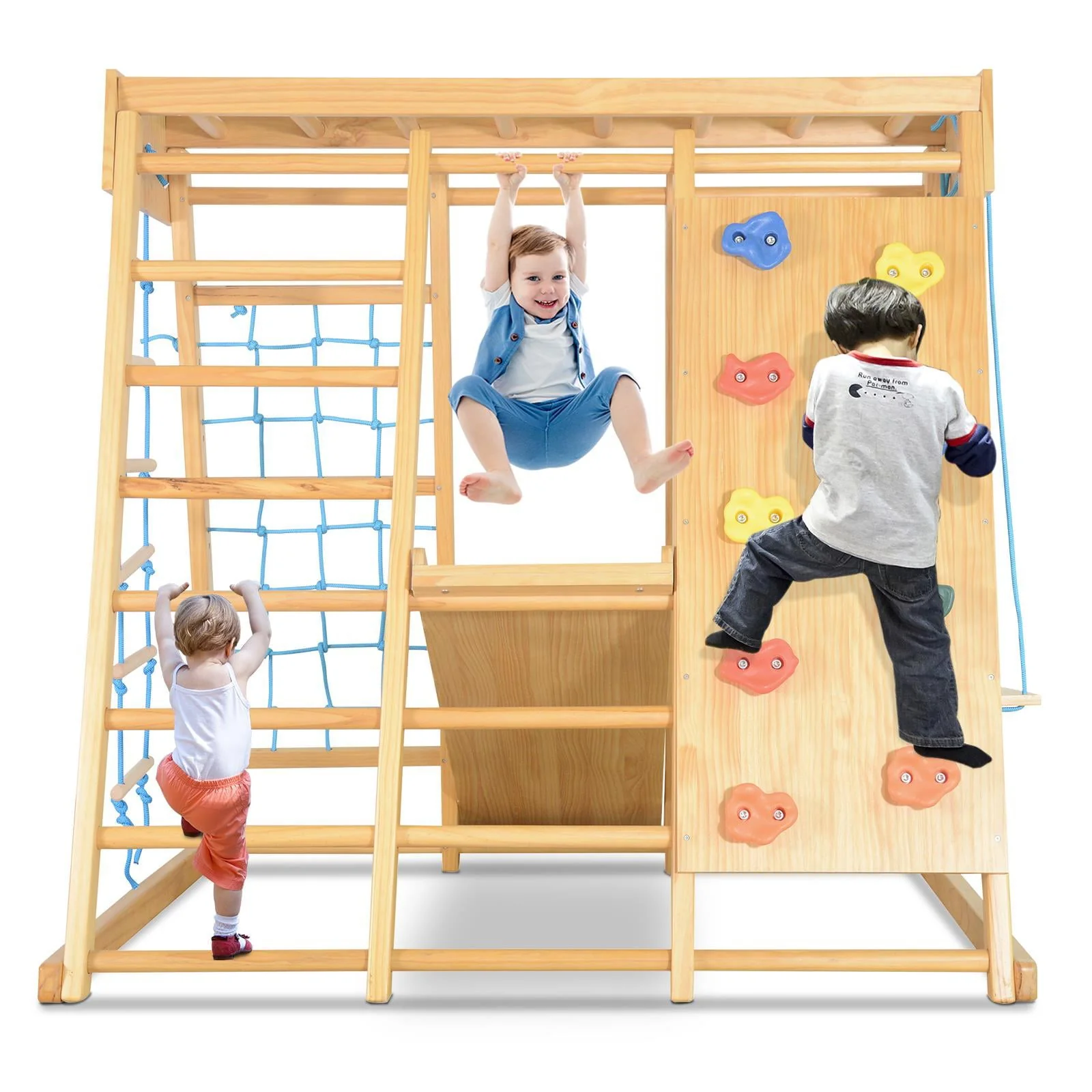 LALAHO 7-in-1 Indoor Playground Kids Playground Climbing Toys for Toddlers, Indoor Jungle Gym for Toddlers - Image 6