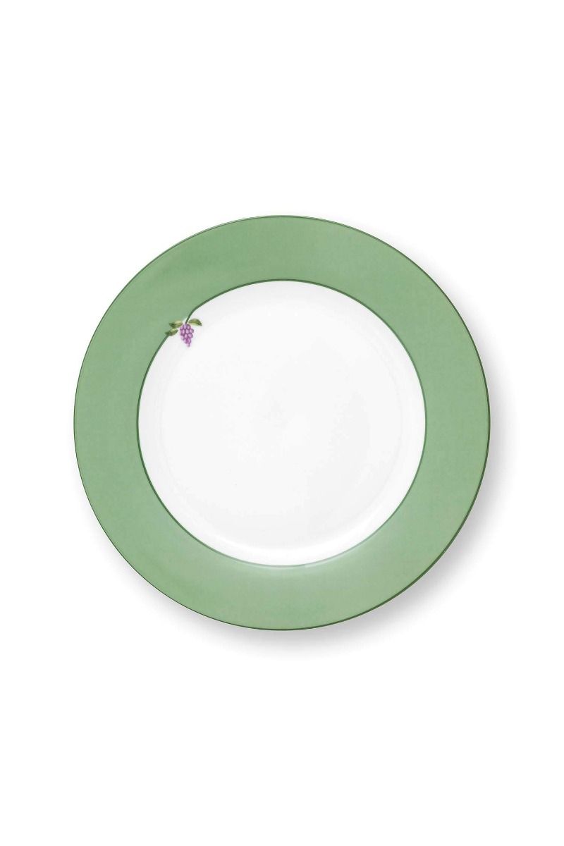 Plate Lily&Lotus Uni Light Green 23cm