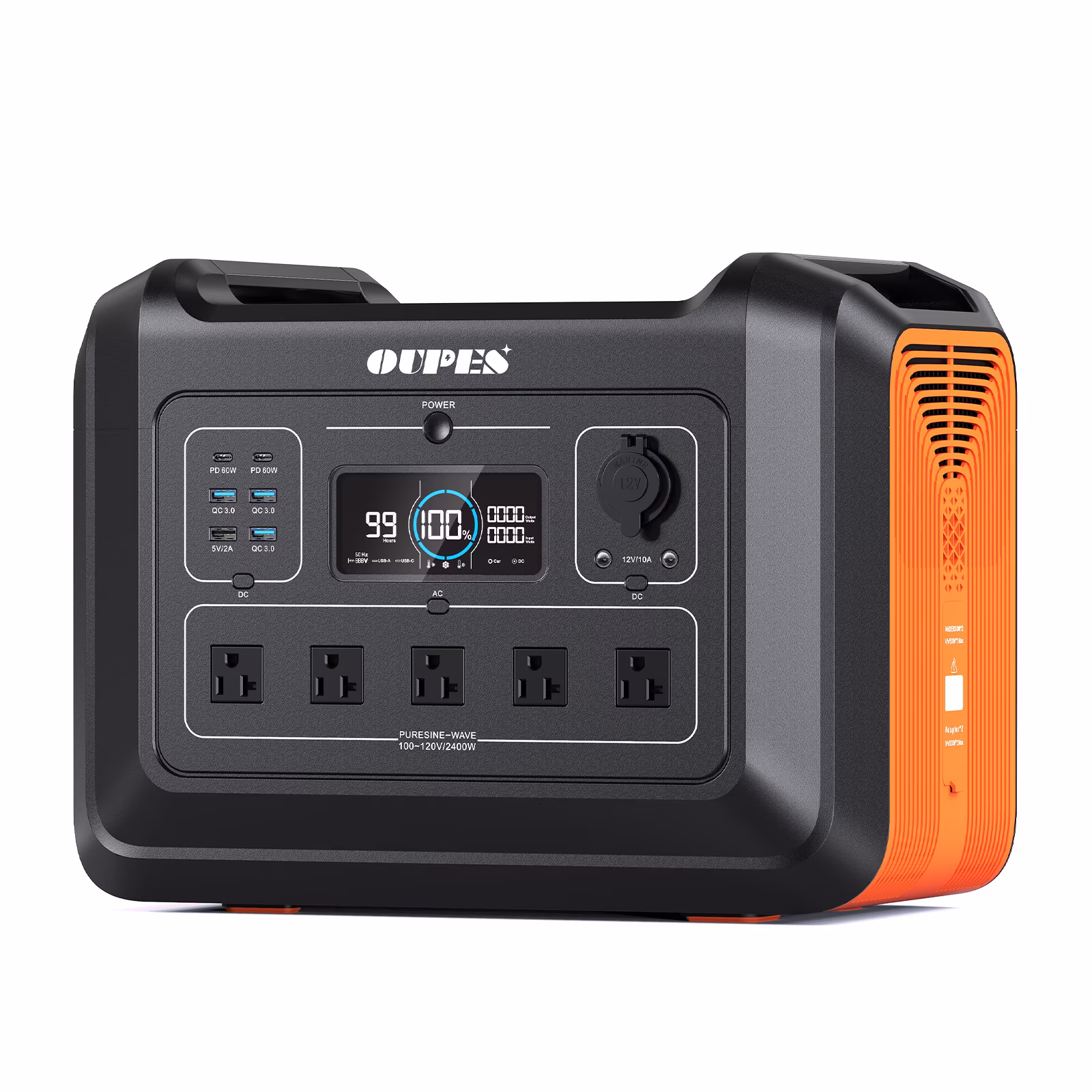 OUPES 2400W 2232Wh Portable Power Station with 4x240W Solar Panel,Solar Generator for Outdoor Camping,Home Backup,Emergency,RV - Image 7
