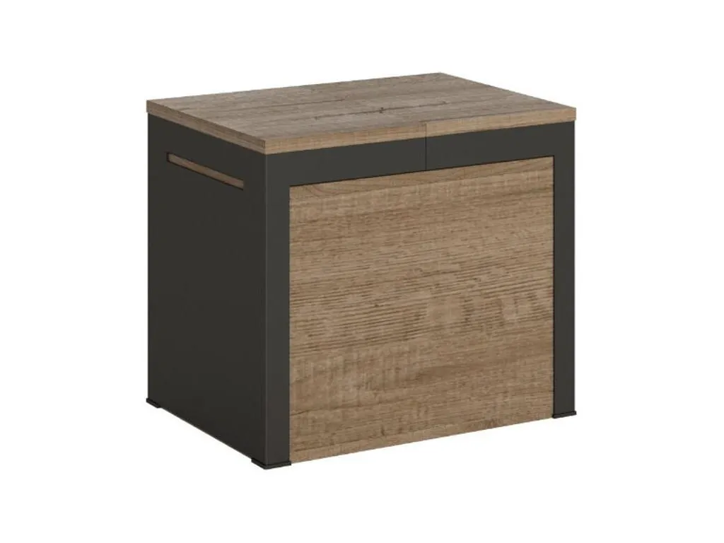 Banco extensible Walk de madera y metal de 55 a 305 cm color marrón gfj3336511